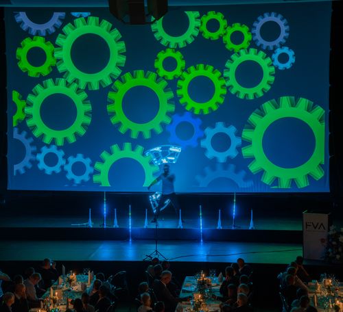 LED Show mit Video Projektionen für Tagungen