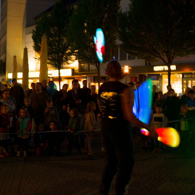 Late Night Shopping mit LED Show in Darmstadt